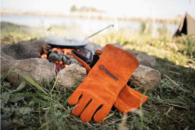 Petromax Aramid Pro 300 leather gloves orange